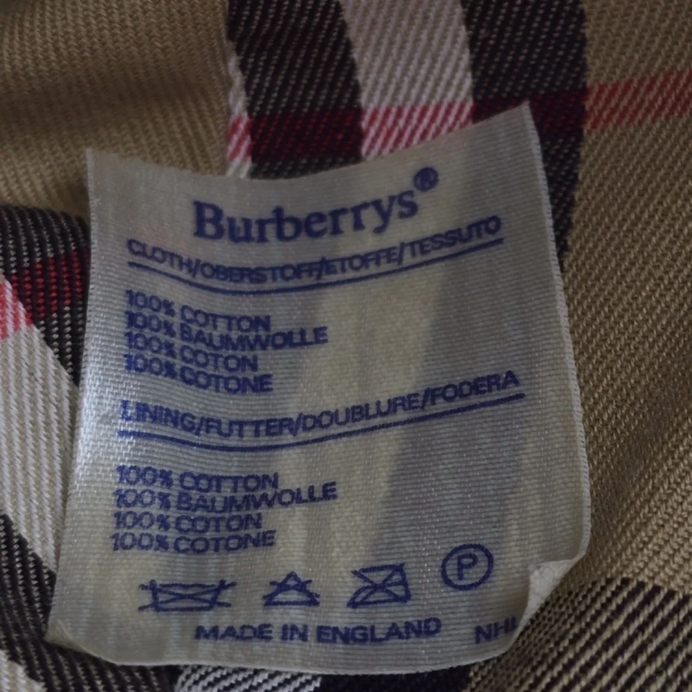 Vintage Original Burberrys of London Nova Check Bucket Rain Hat 7 1/4